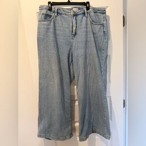 Target Ava & Viv Light Wash Wide-Leg Jeans